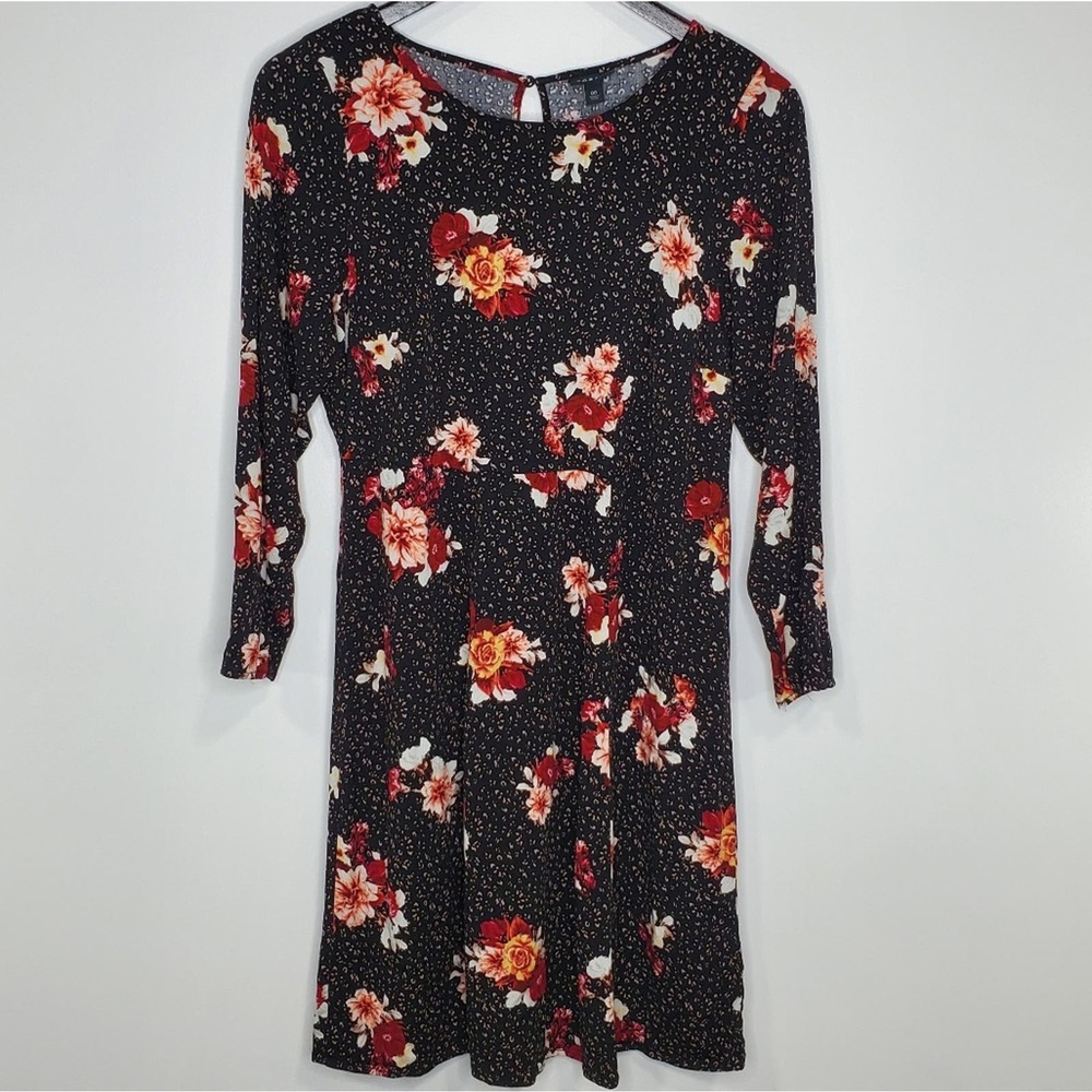 Torrid Floral 3/4 Sleeve Midi Dress